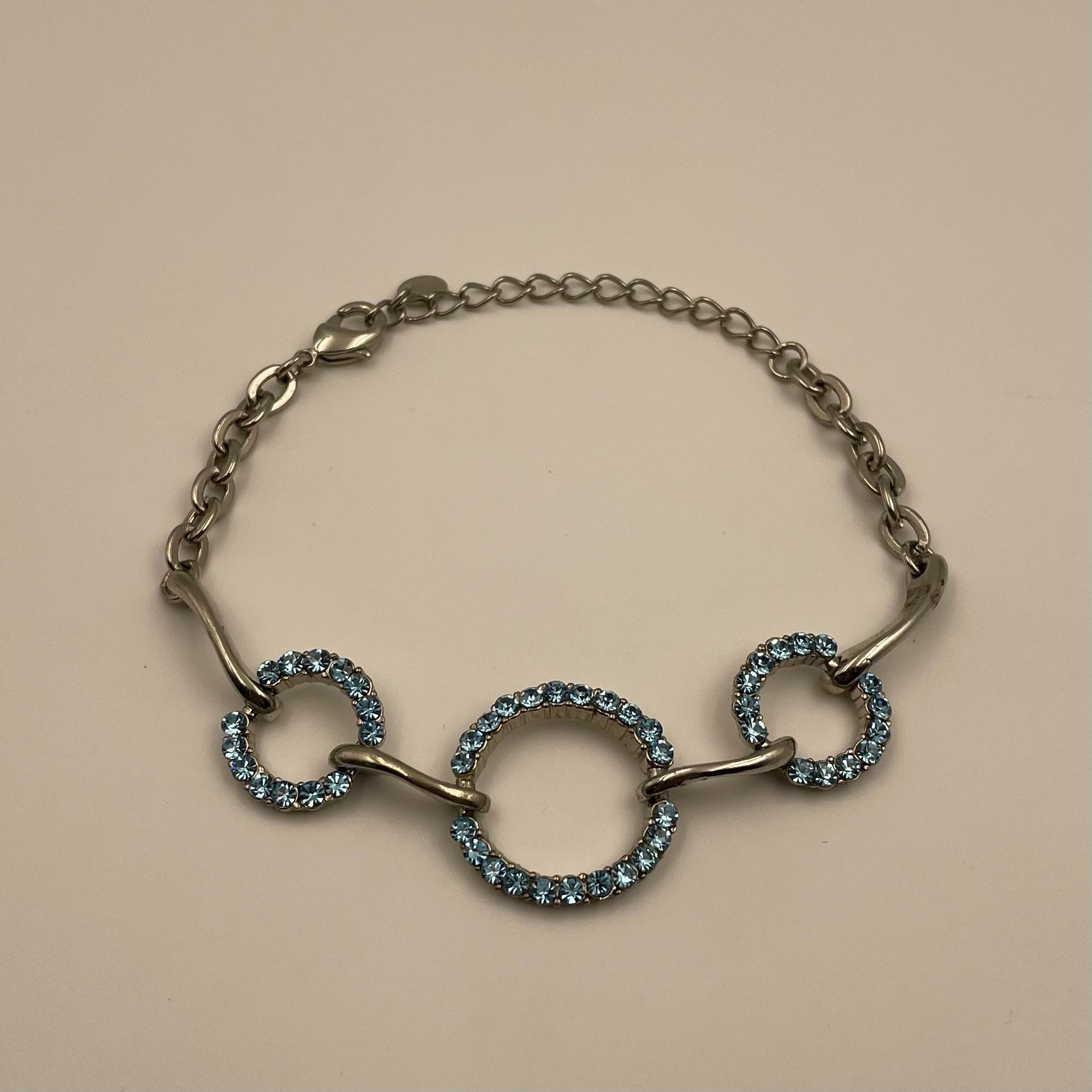 Oxidised Triple Circle Bracelet - Image 4