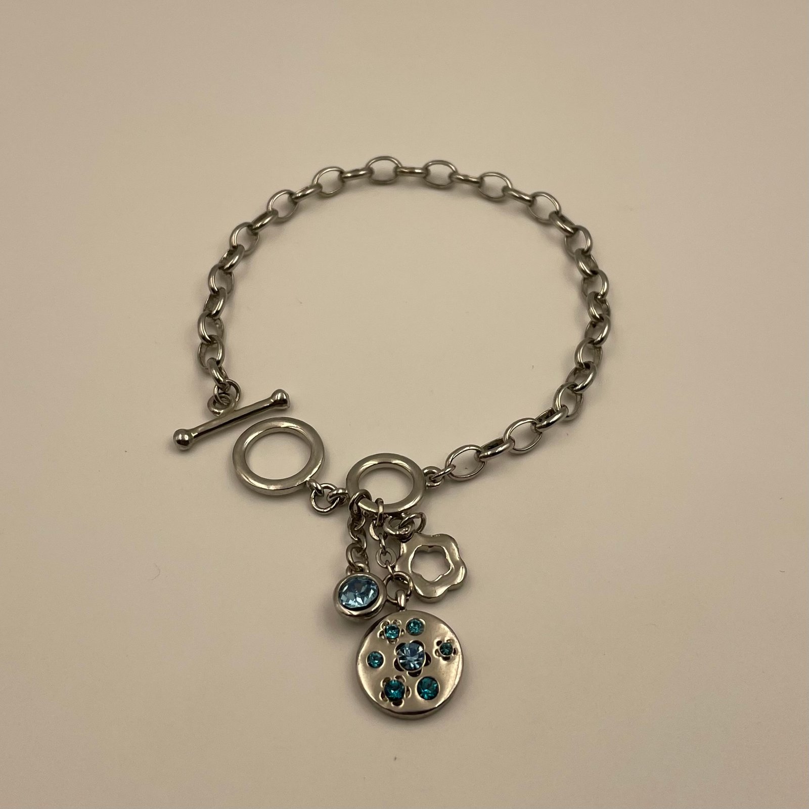 Blue Charm Toggle Bracelet - Image 5