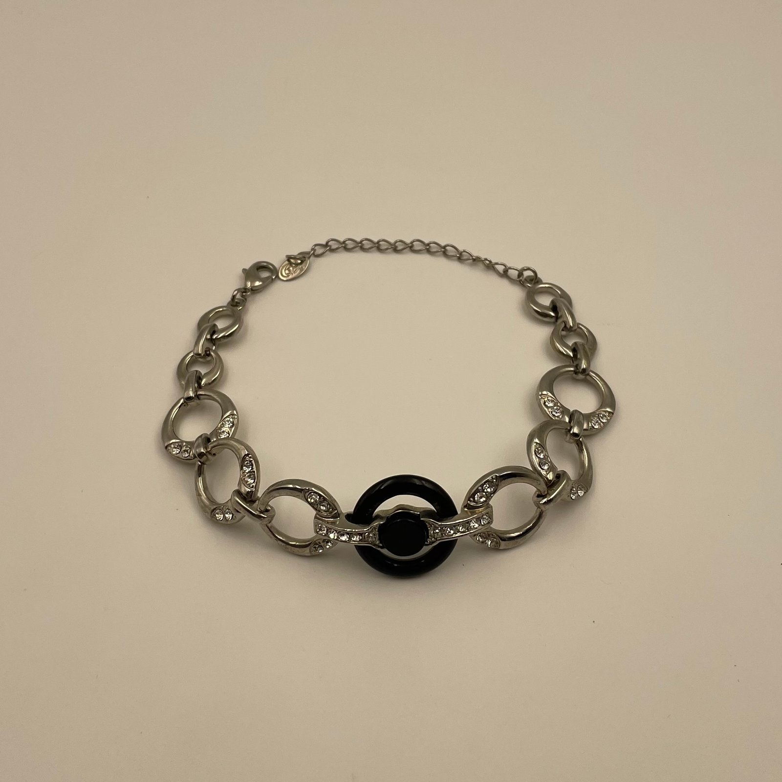 Black Circle Chain Bracelet - Image 4